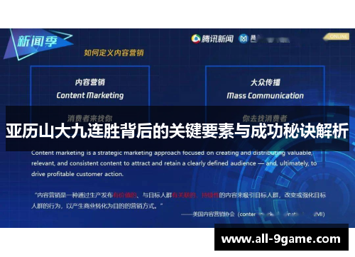 亚历山大九连胜背后的关键要素与成功秘诀解析