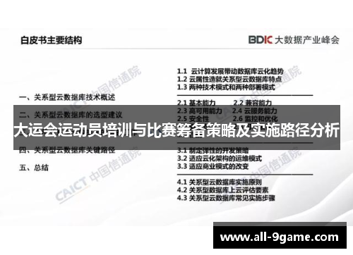 大运会运动员培训与比赛筹备策略及实施路径分析