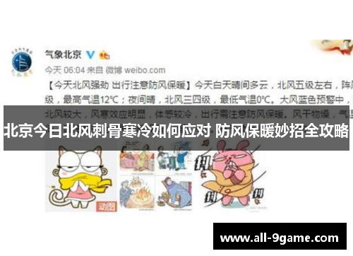 北京今日北风刺骨寒冷如何应对 防风保暖妙招全攻略